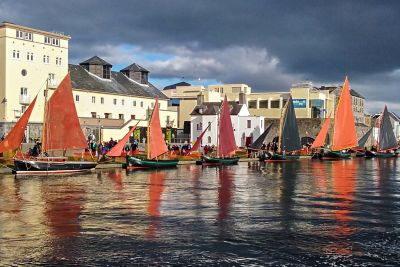 Waterfront apartment where the Corrib flows into Galway Bay