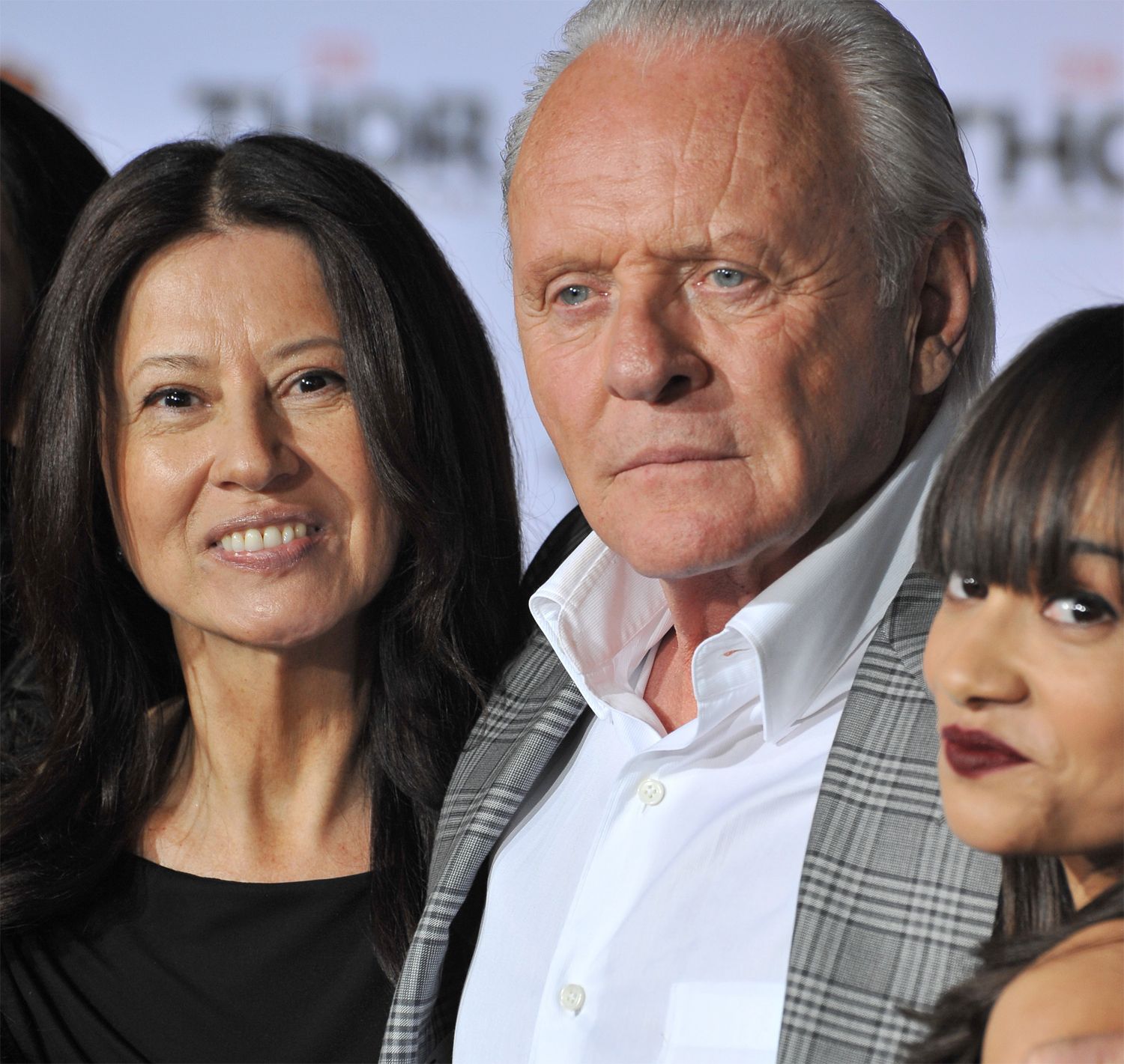 Sir Anthony Hopkins, Stella Hopkins and niece Tara Arroyave.